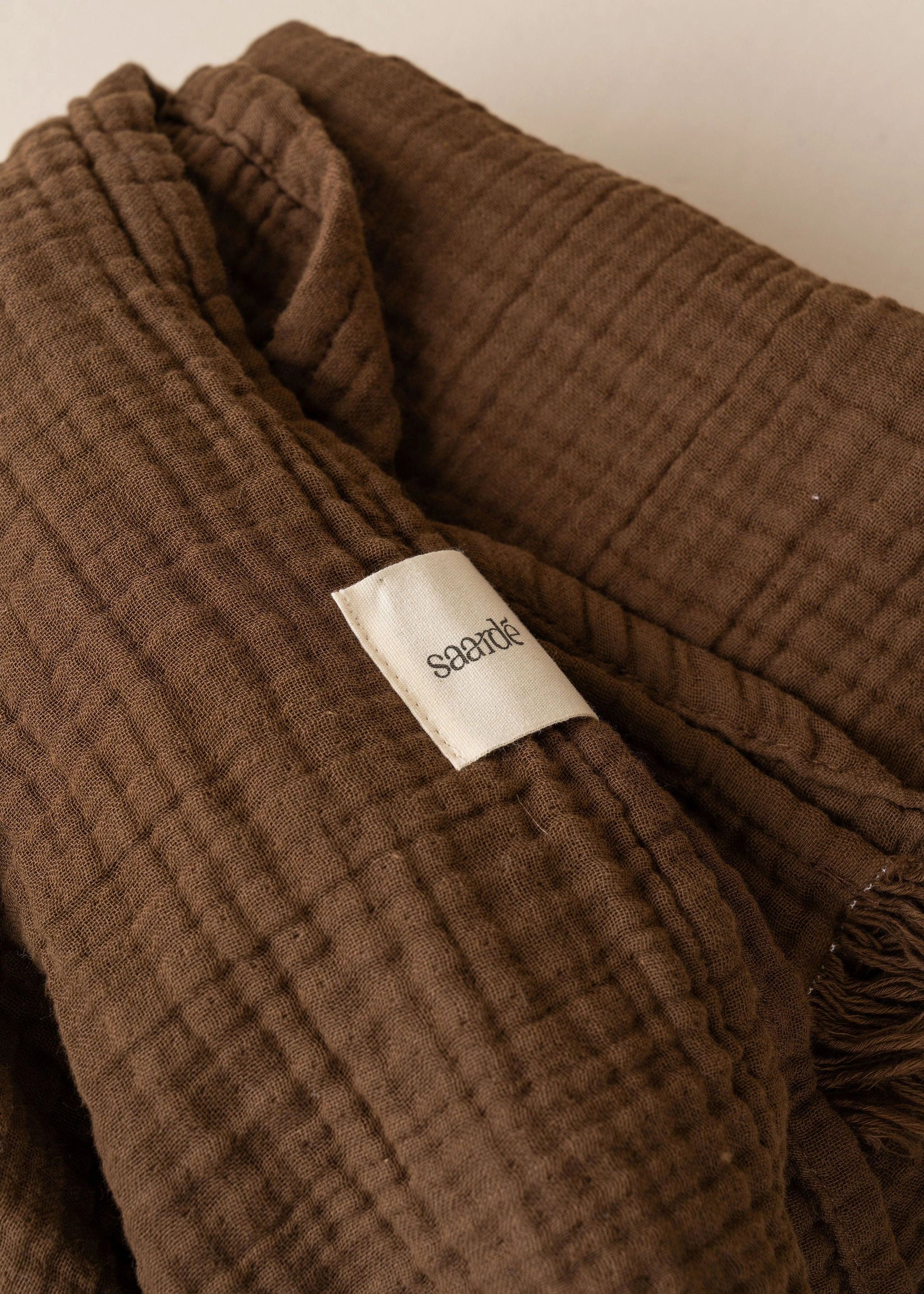 Enes Cotton Bedcover | Chocolate