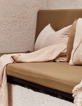 Enes Cotton Throw | Clay