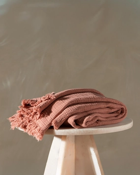 Enes Cotton Throw | Guava
