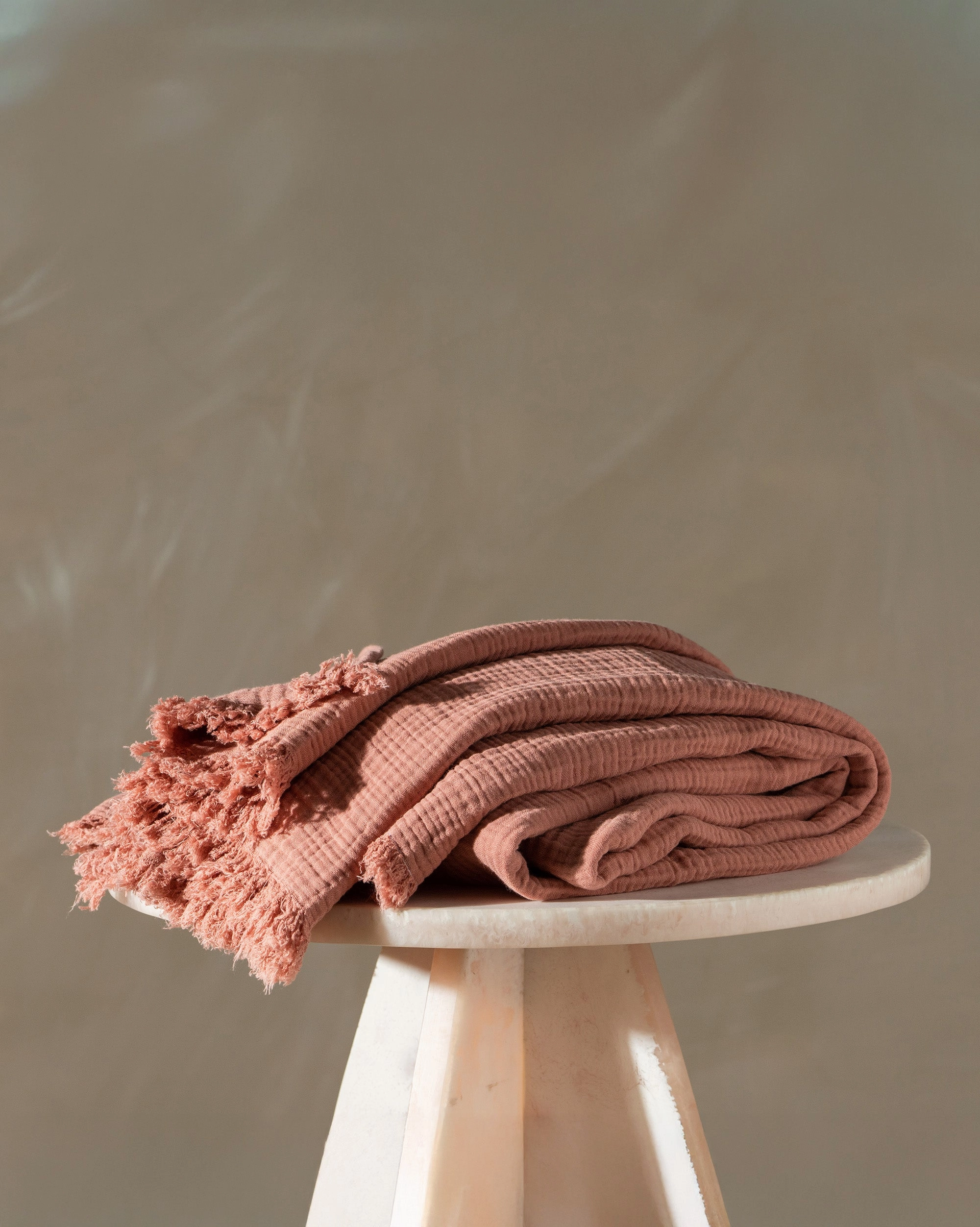 Enes Cotton Throw | Guava