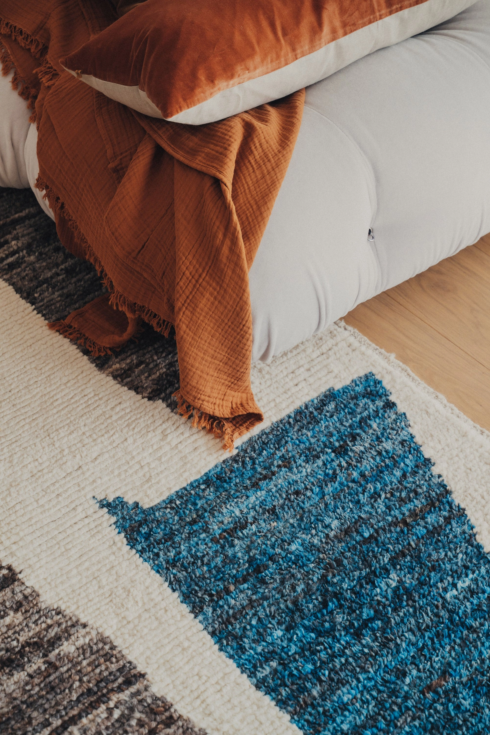 Enes Cotton Throw | Terracotta