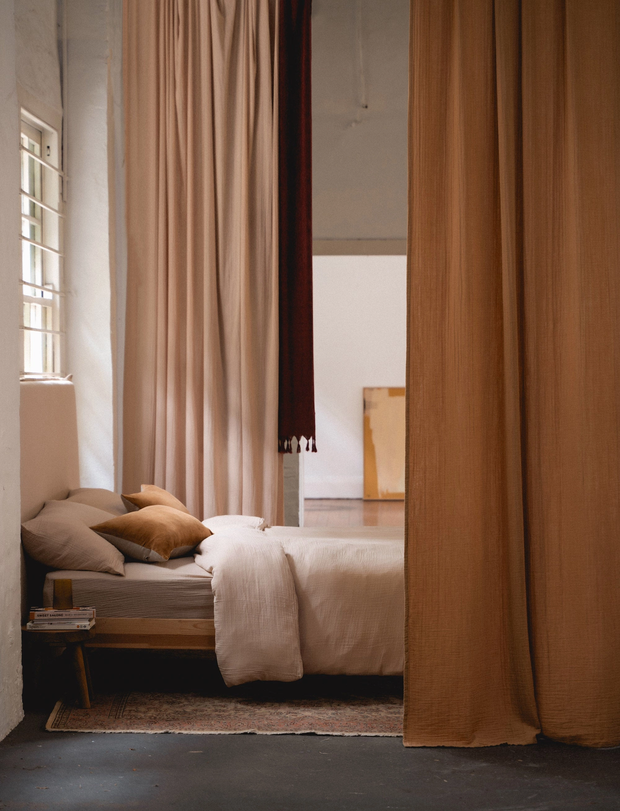Enes Duvet Cover and Pillowcases Set | Clay