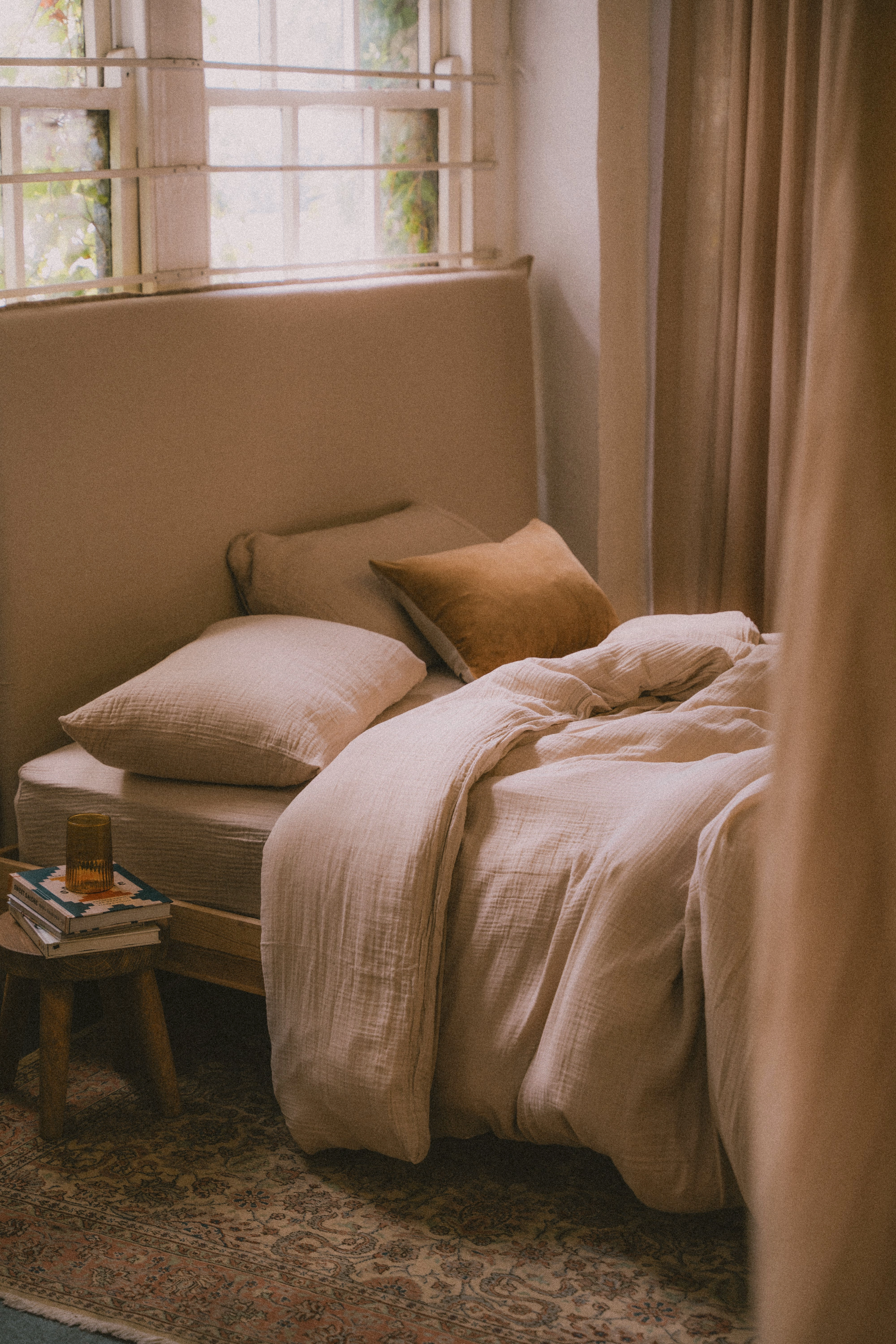Enes Duvet Cover and Pillowcases Set | Clay