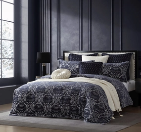 Esmeralda Quilt Cover Set Range Ink