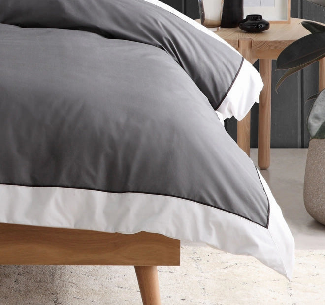 Essex Quilt Cover Set Range Charcoal