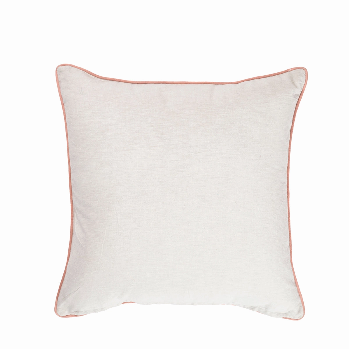 Exotic Heritage Classic Folk Embroidered Peach Cushion Cover