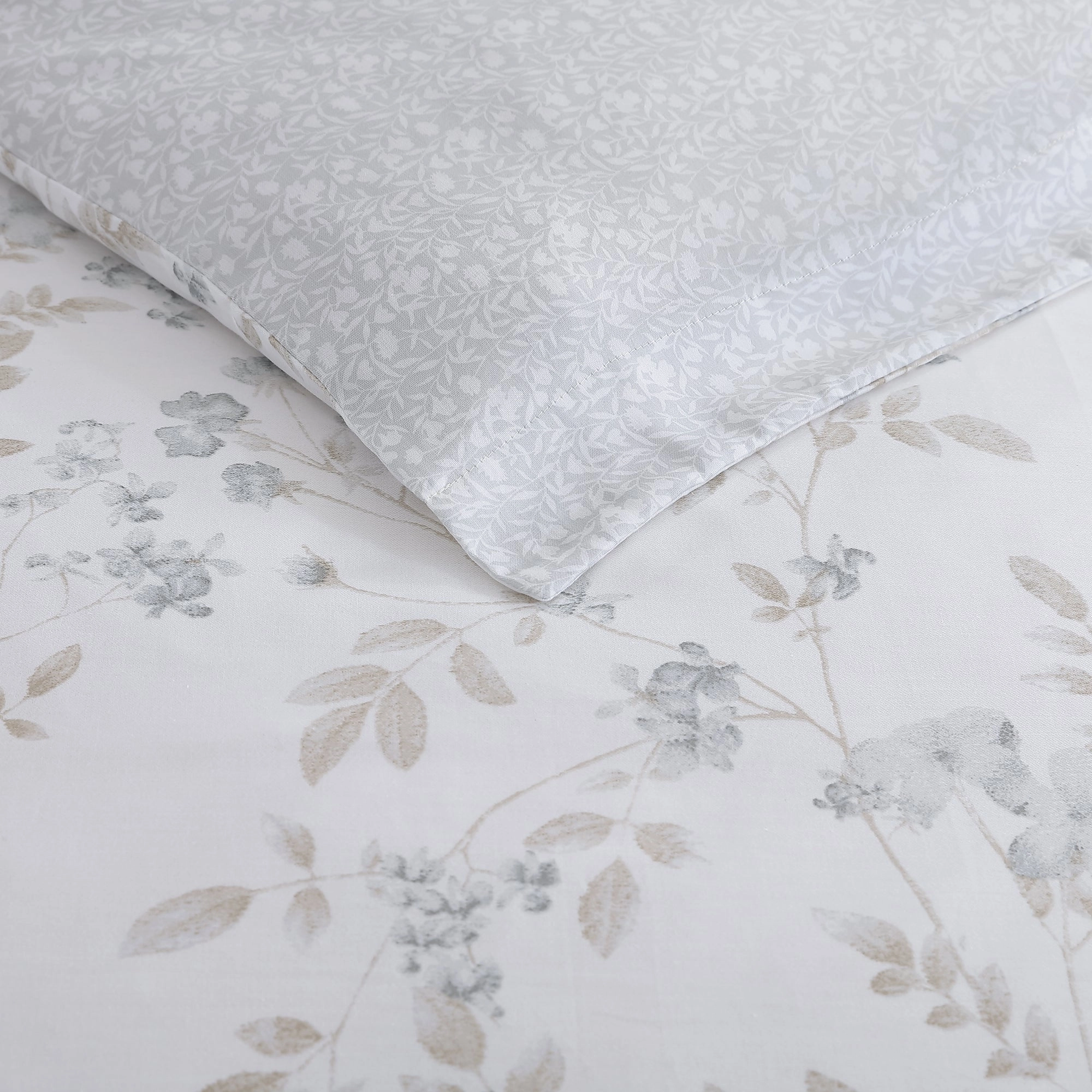Fawna Grey Quilt Cover Set by Laura Ashley