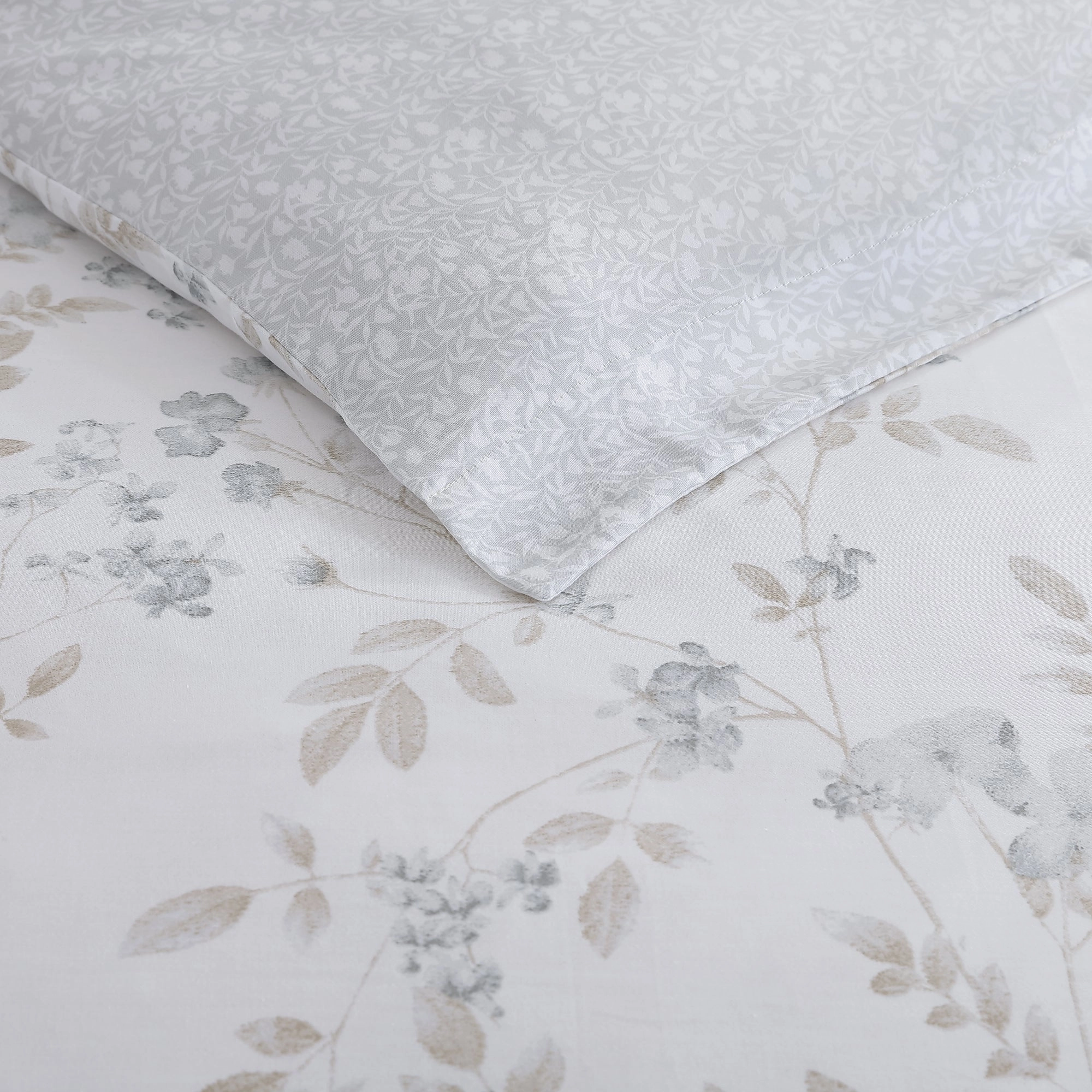 Fawna Grey Quilt Cover Set by Laura Ashley