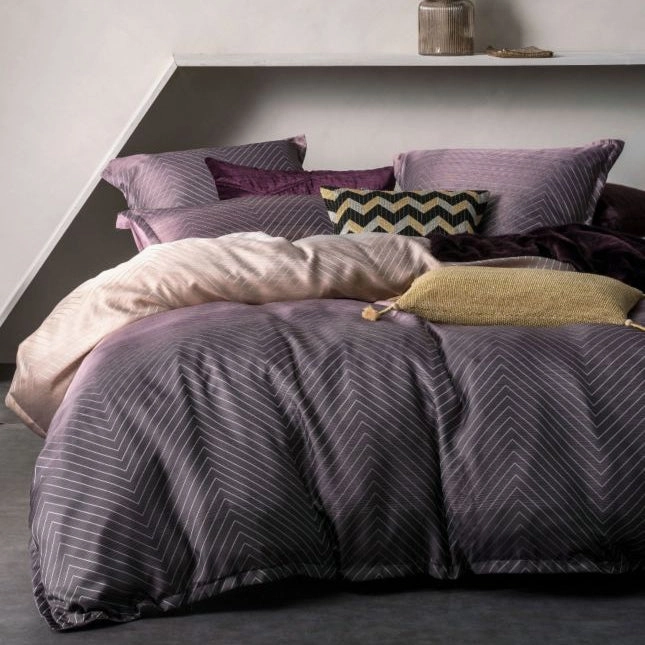 Filament Plum Quilt Cover Set by Linen House