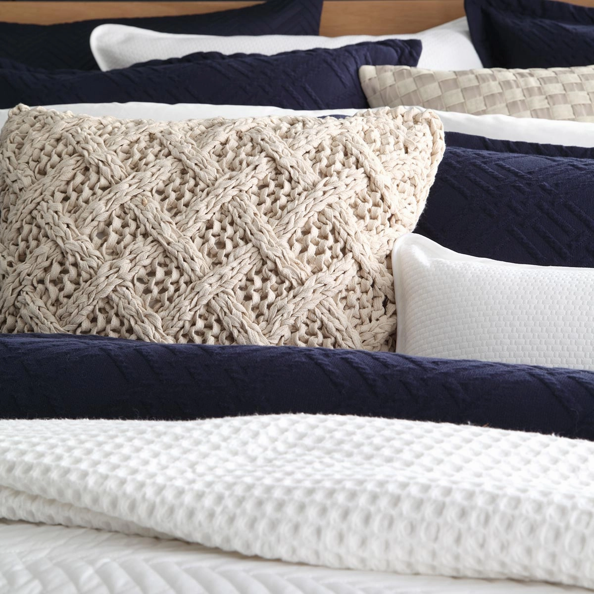 Fitzroy Navy Quilt Cover Set by Private Collection