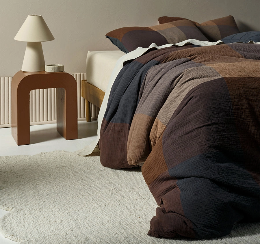 Fletcher Quilt Cover Set Range Chestnut