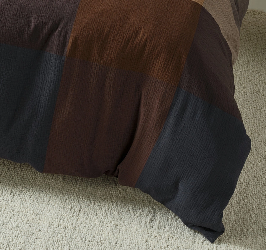 Fletcher Quilt Cover Set Range Chestnut