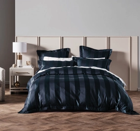 Francesco Quilt Cover Set Range Navy