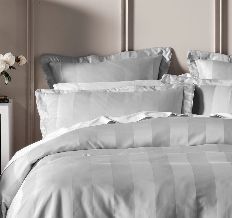 Francesco Quilt Cover Set Range Silver