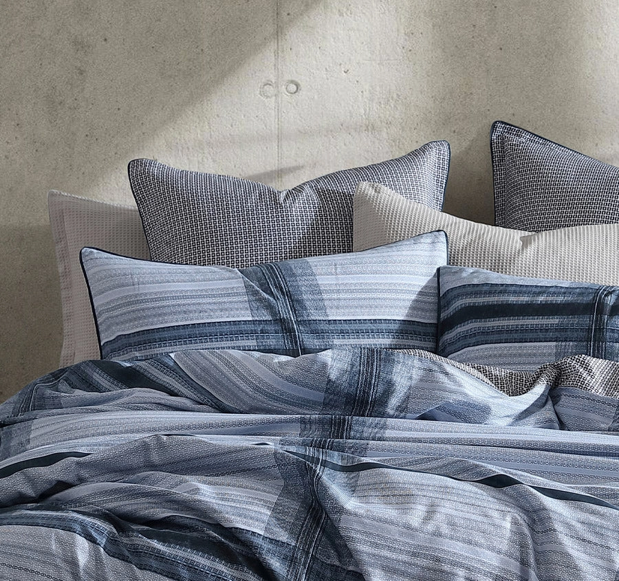 Georgio Quilt Cover Set Range Navy