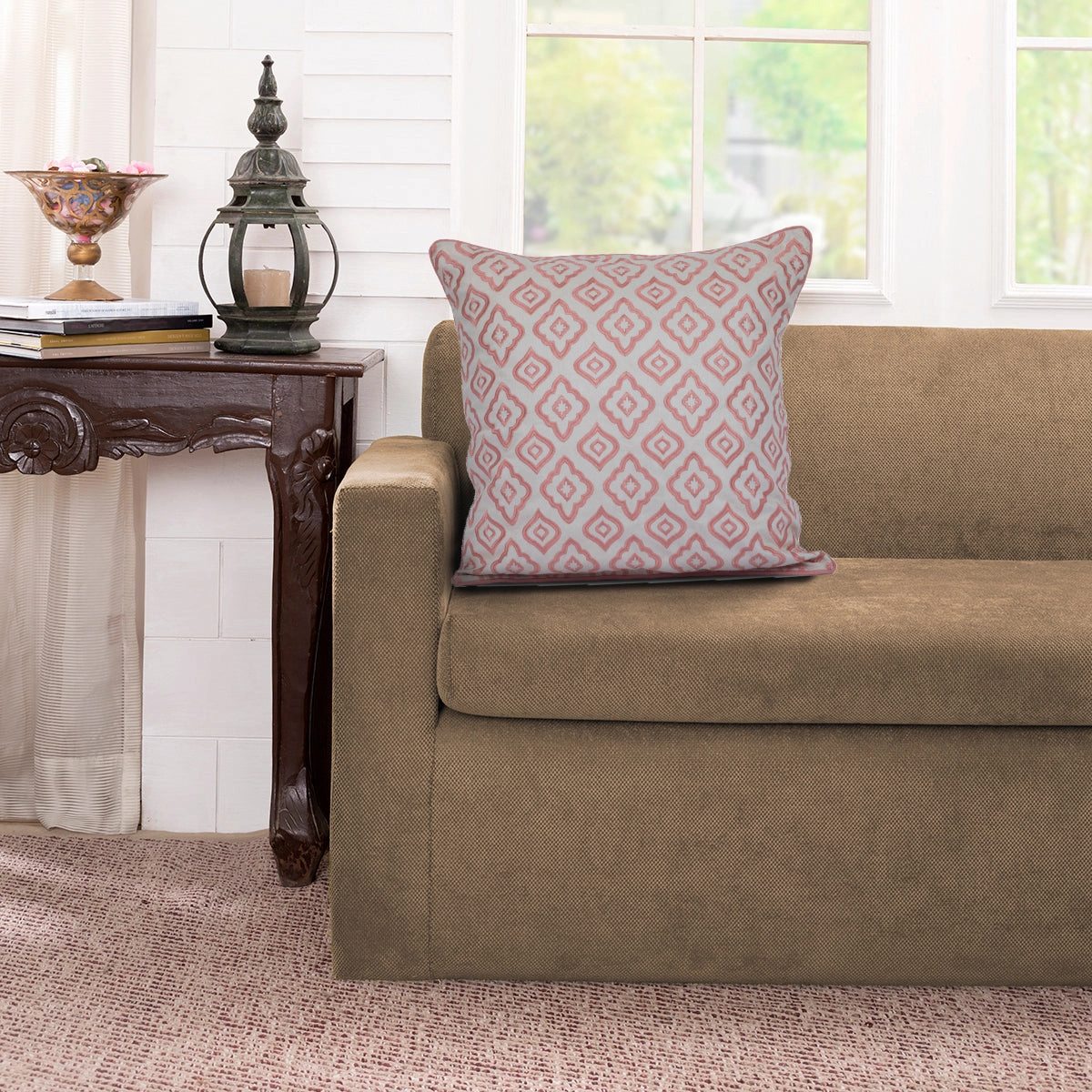 Grace Embroidered Cushion Cover