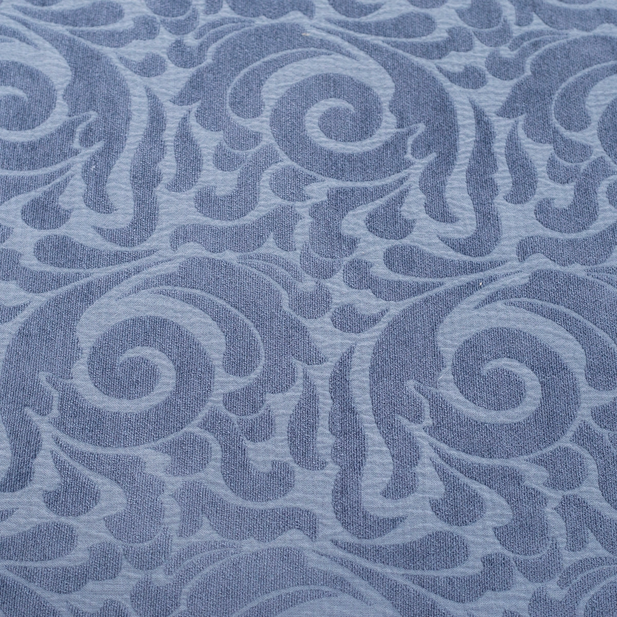 Grandeur Vint Classic  100% Cotton Blue Jacquard Bed Cover Set