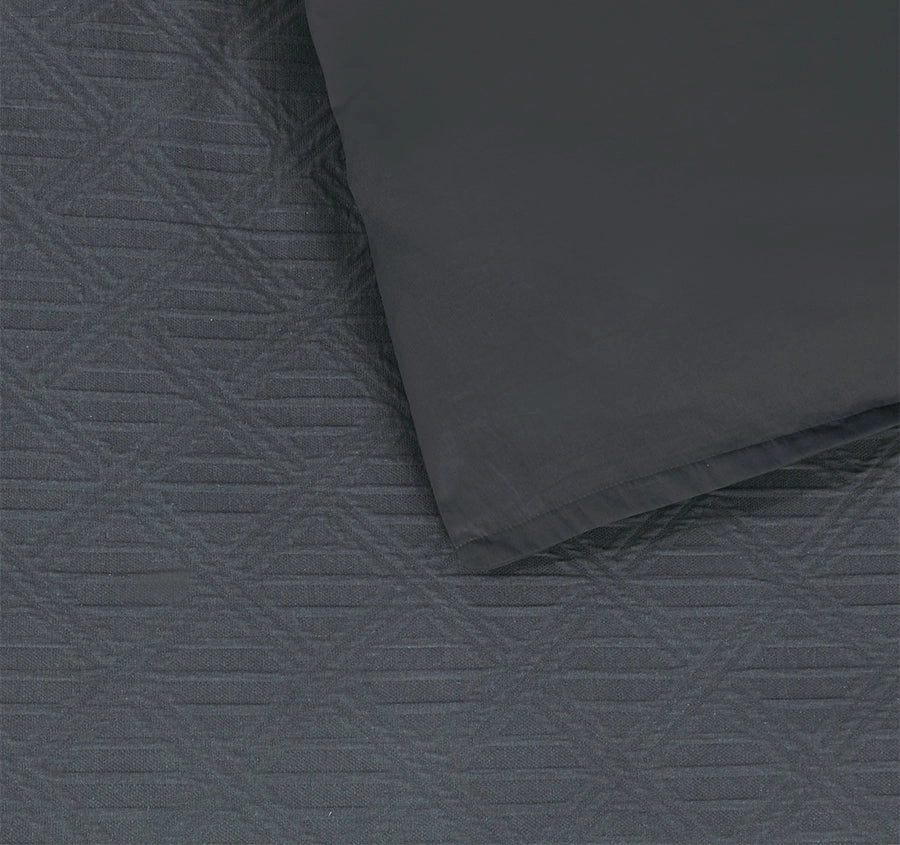 Hallston Quilt Cover Set Range Charcoal