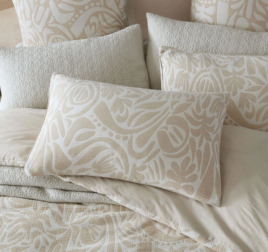 Haven Quilt Cover Set Range Caramel