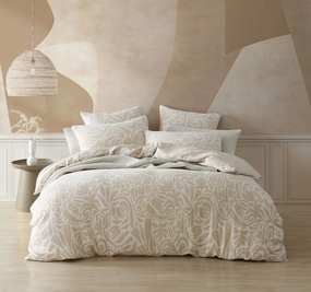 Haven Quilt Cover Set Range Caramel