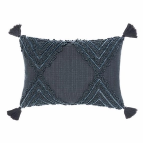 Heather Slate 40 x 60cm Cushion by Linen House