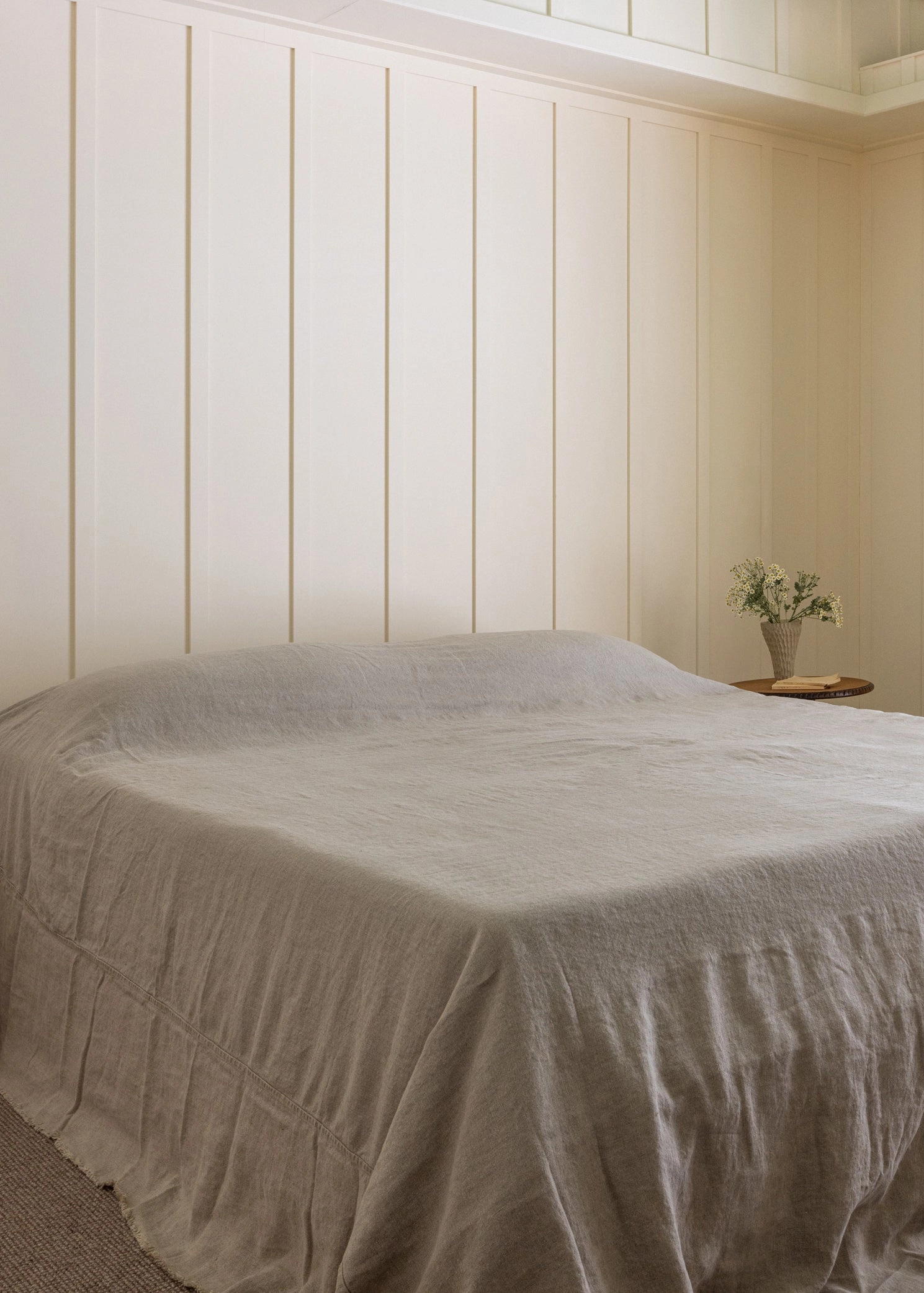 HEAVYWEIGHT OVERSIZED LINEN BED COVER - 345GSM