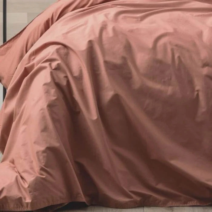 Helena 300tc Vintage Stone Washed Quilt cover Set REDWOOD by Renee Taylor