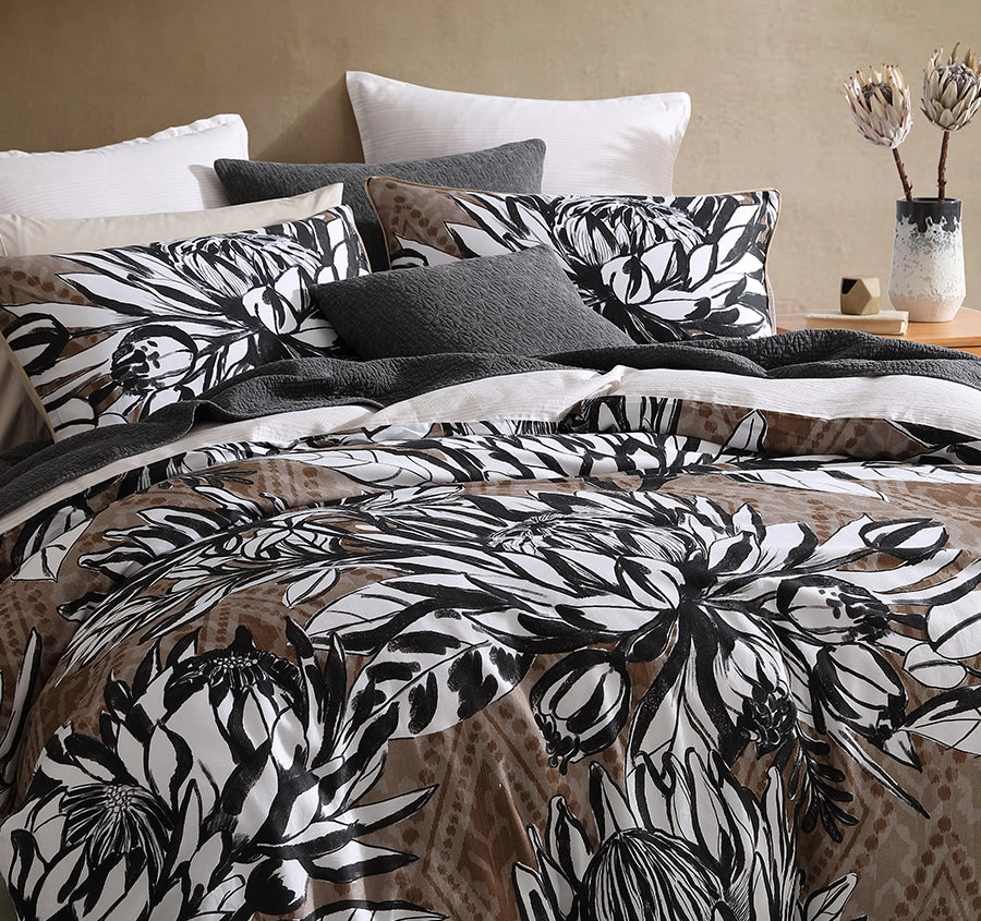 Hinton Quilt Cover Set Range Black