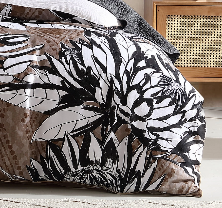 Hinton Quilt Cover Set Range Black
