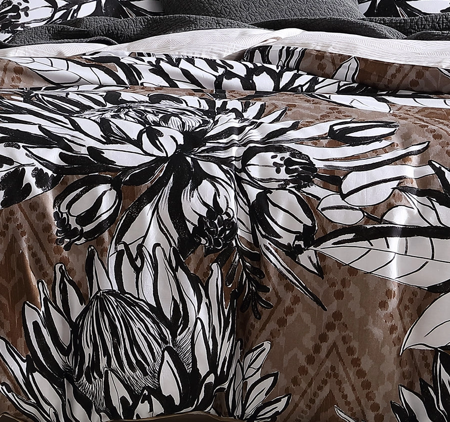 Hinton Quilt Cover Set Range Black
