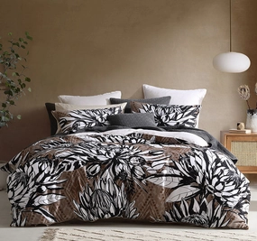 Hinton Quilt Cover Set Range Black