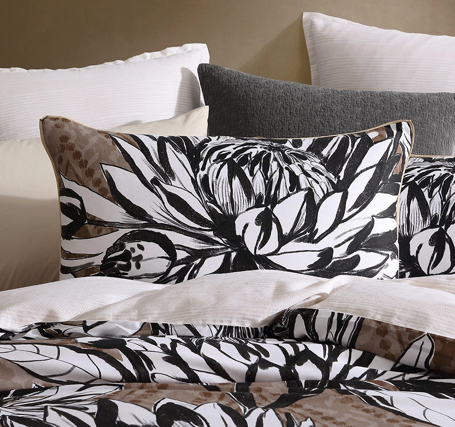 Hinton Quilt Cover Set Range Black