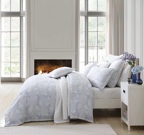 Hydrangea Quilt Cover Set Range Chambray