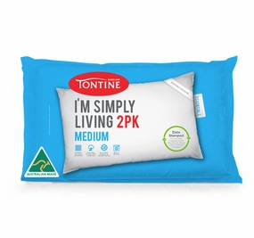 I'm Simply Living 2 Pack Medium Pillow