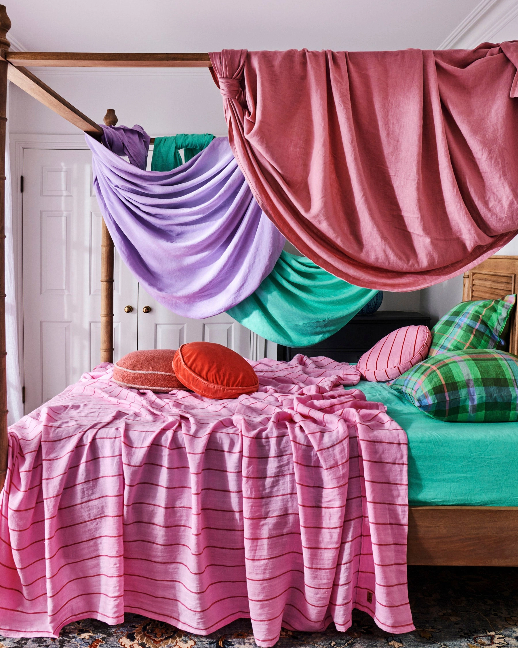 Iced Vovo Stripe Linen Quilt Cover (US)