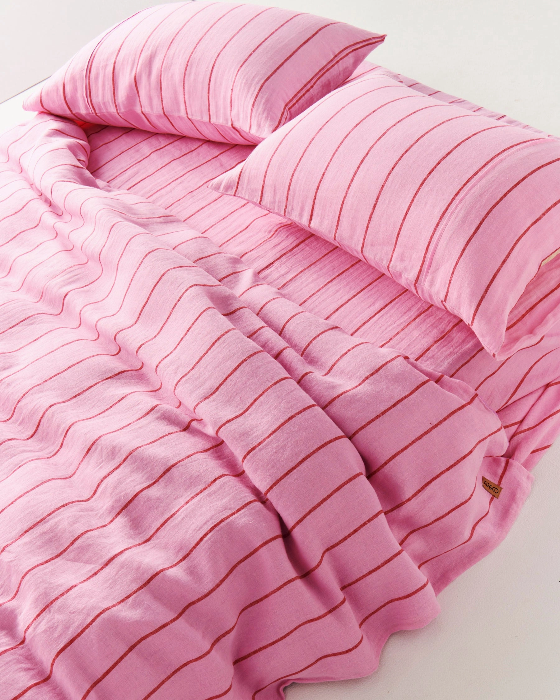 Iced Vovo Stripe Linen Quilt Cover (US)