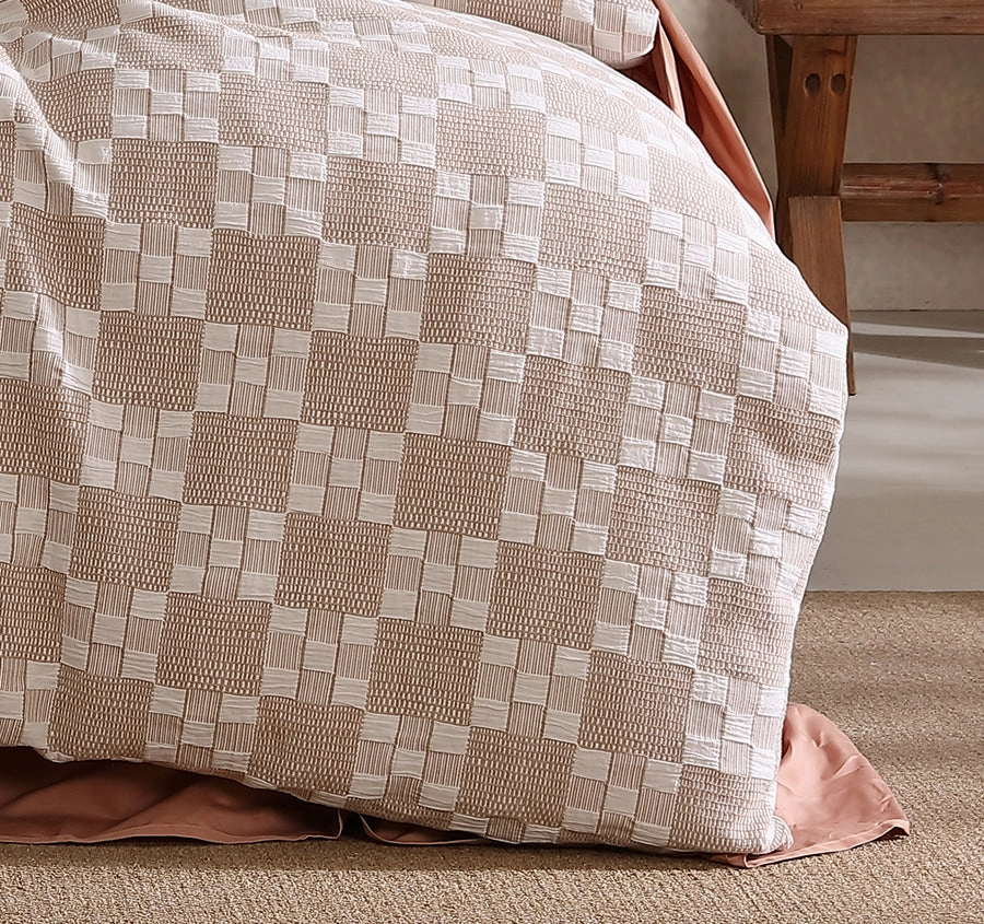 Indi Quilt Cover Set Range Stone