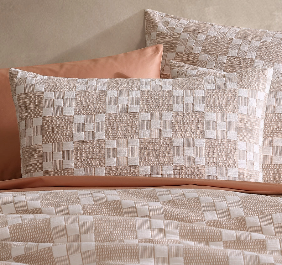 Indi Quilt Cover Set Range Stone