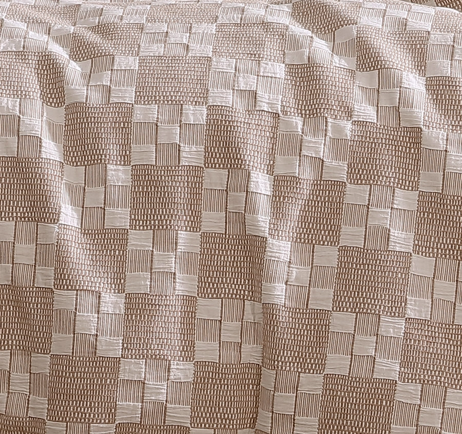 Indi Quilt Cover Set Range Stone
