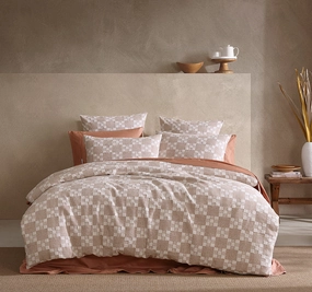 Indi Quilt Cover Set Range Stone