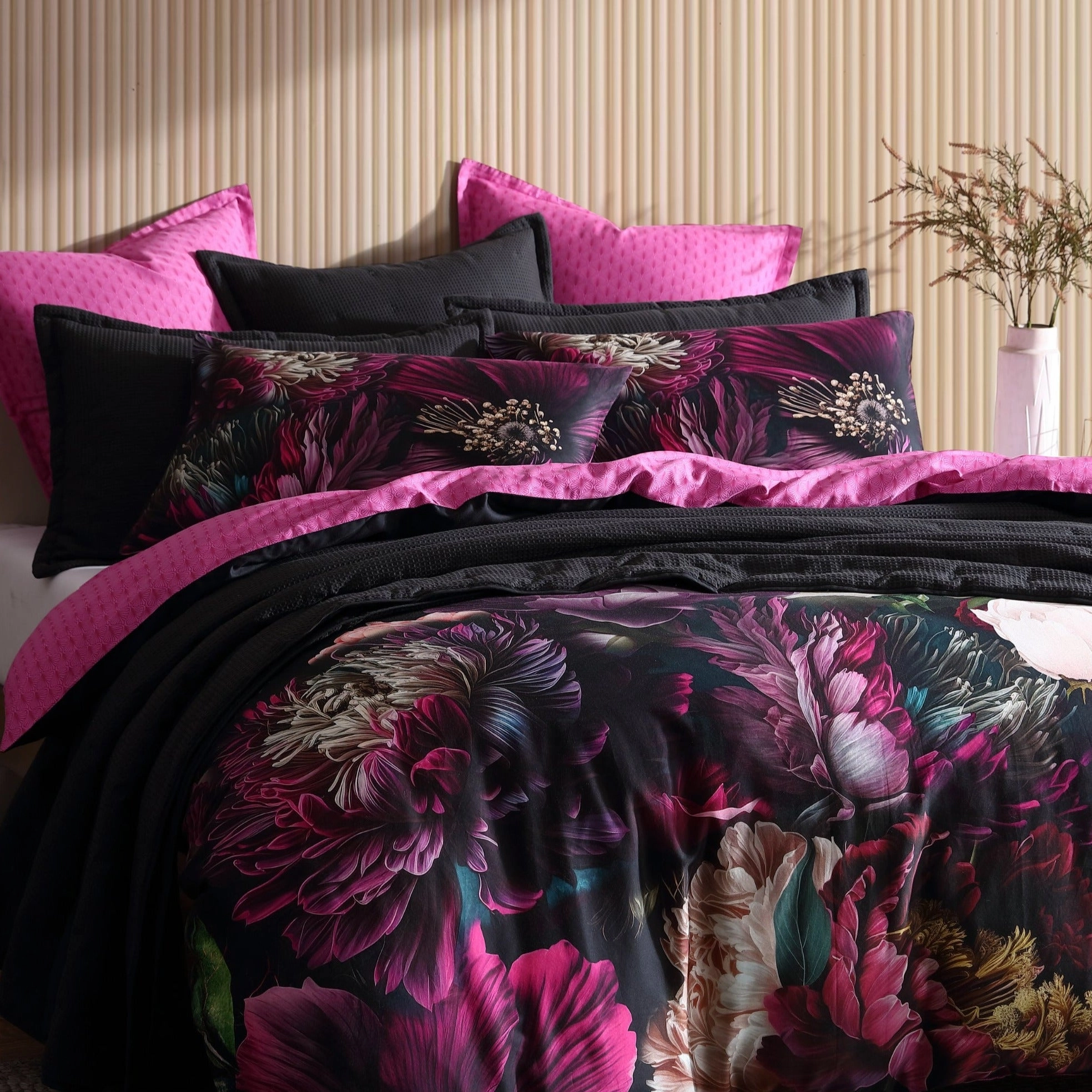 Inner Sanctum Pink Quilt Cover Set by Logan and Mason