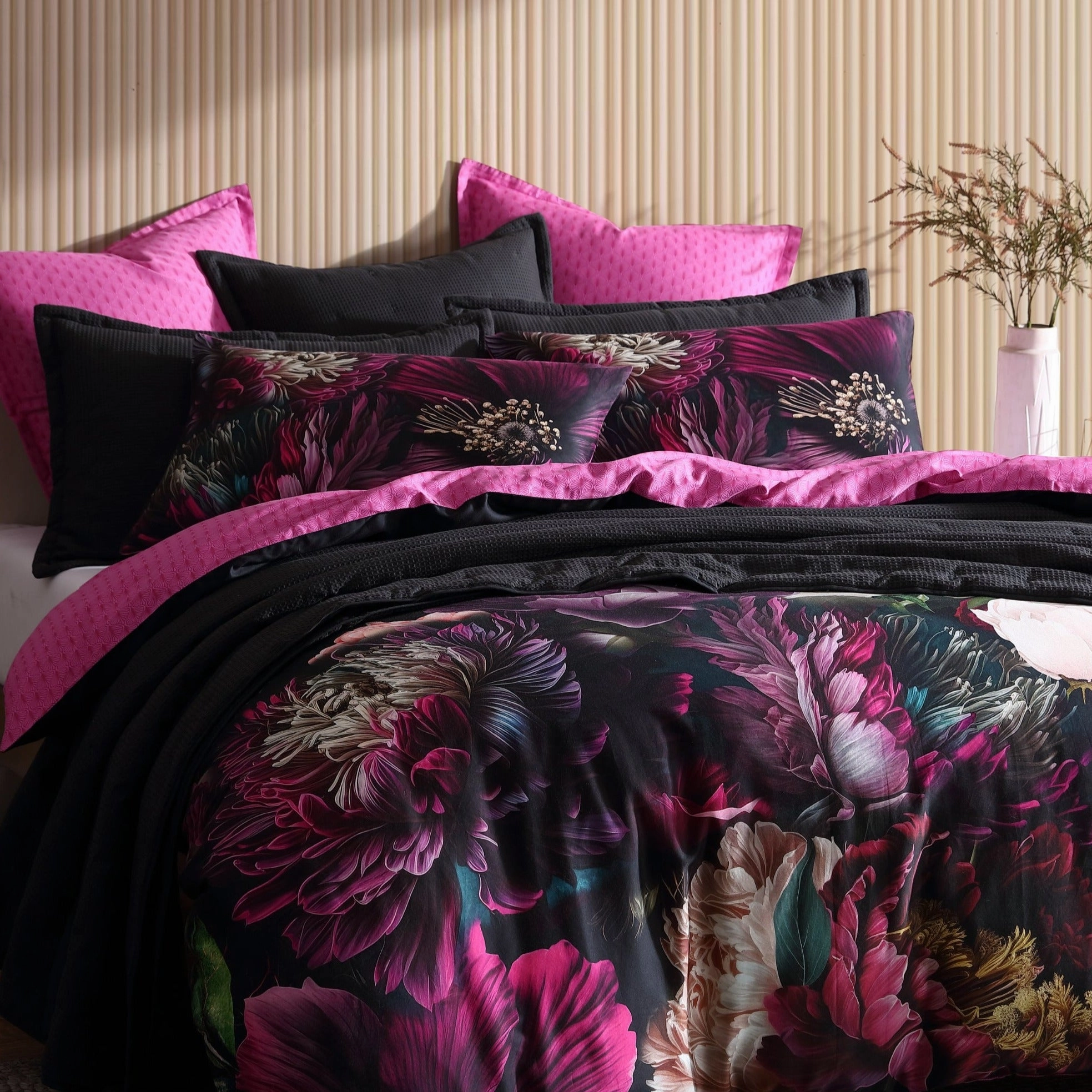 Inner Sanctum Pink Quilt Cover Set by Logan and Mason