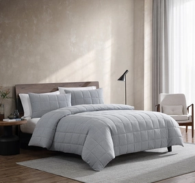 Jersey Marle Quilt Cover Set Range Grey