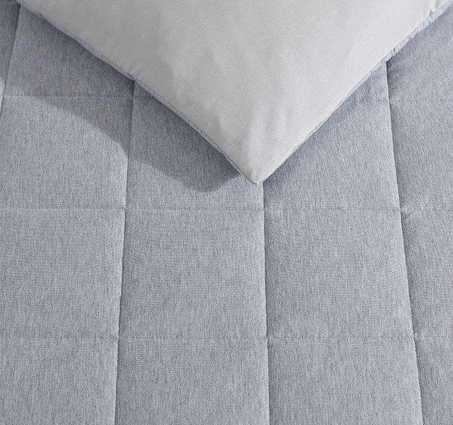Jersey Marle Quilt Cover Set Range Grey