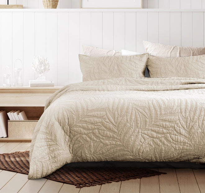 Jocelyn Quilt Cover Set Range Linen