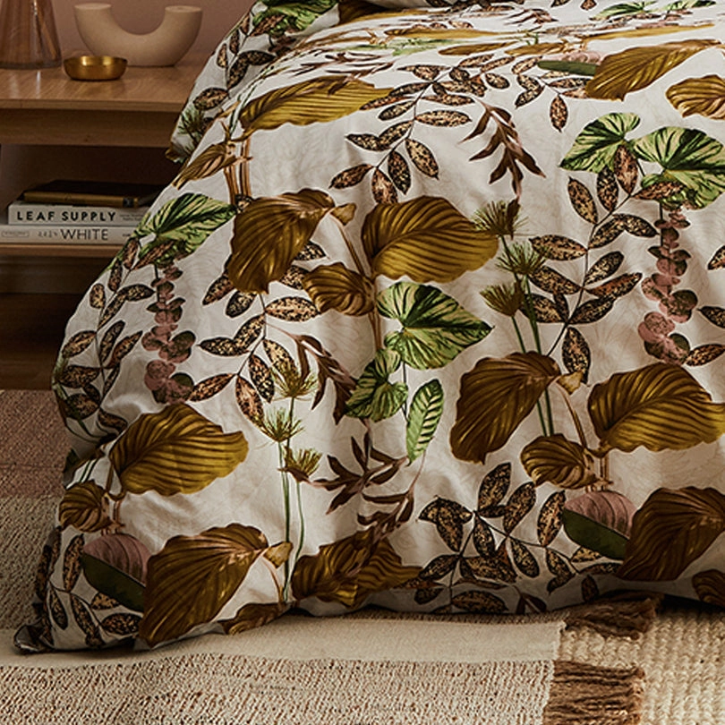 Juno White Quilt Cover Set by Logan & Mason