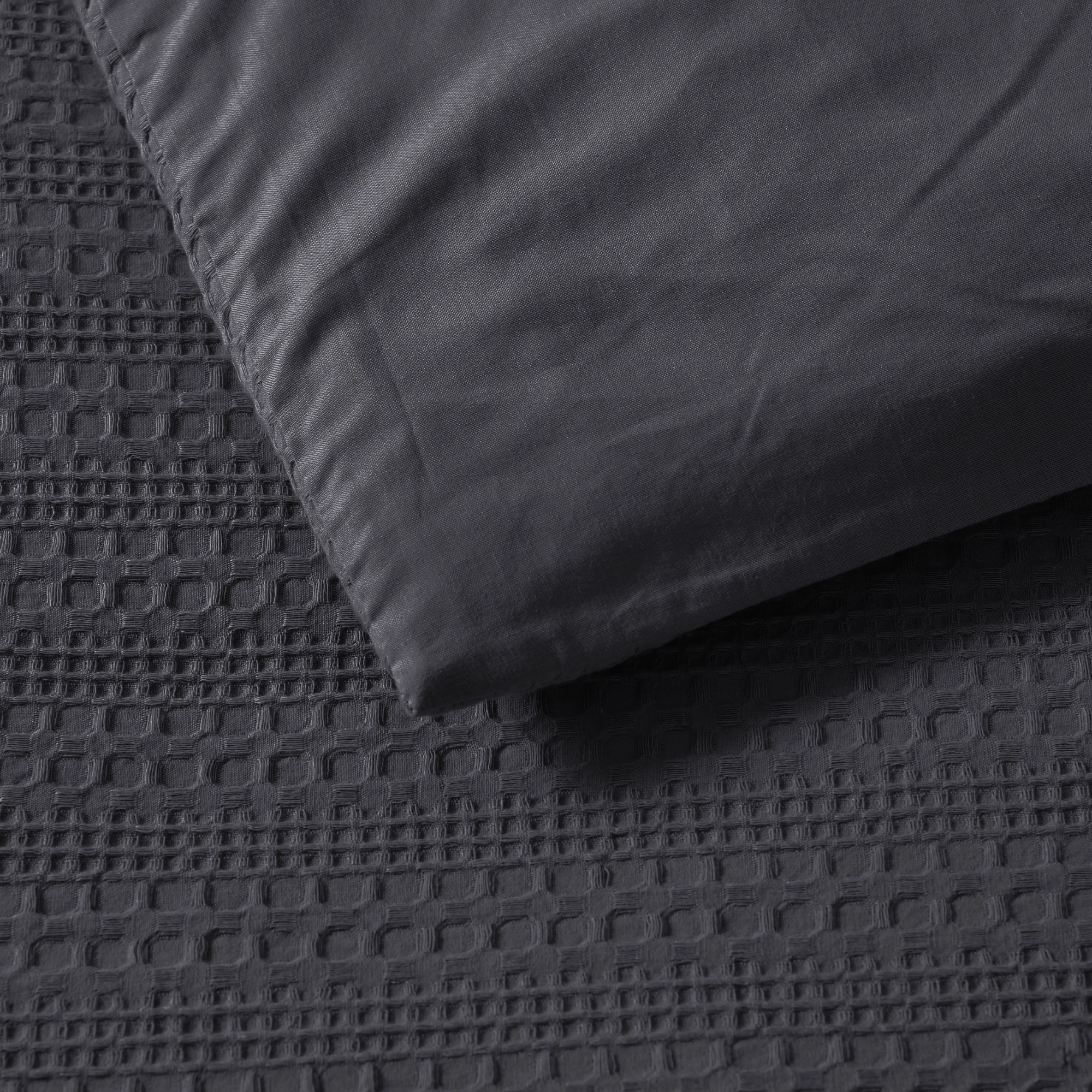 Kahlani Charcoal Quilt Cover Set By Bianca