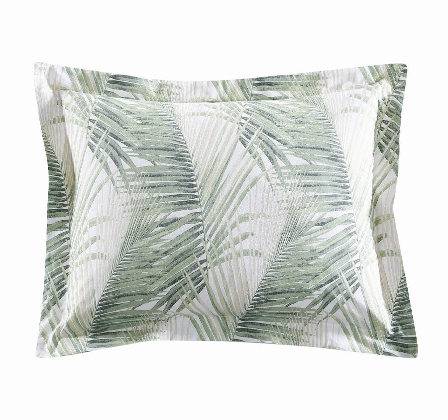 Kauai Quilt Cover Set Range Jasmine Green