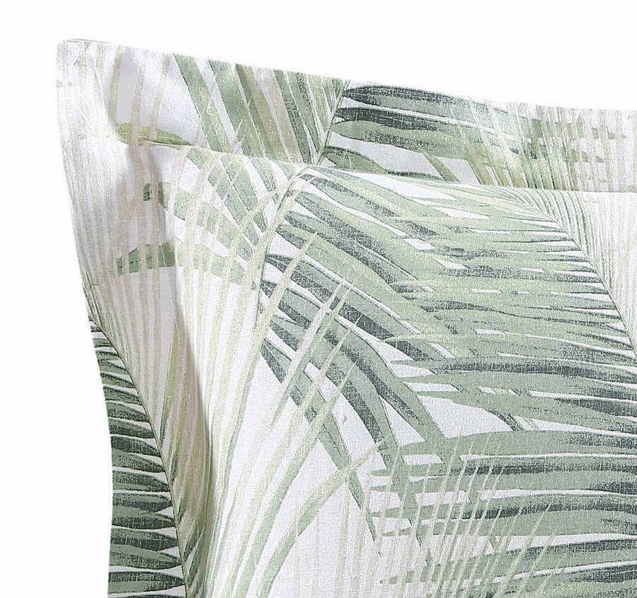 Kauai Quilt Cover Set Range Jasmine Green