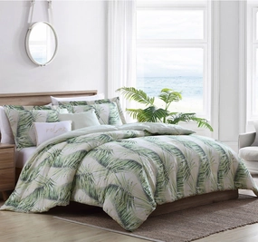 Kauai Quilt Cover Set Range Jasmine Green